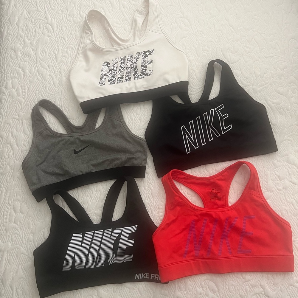 Bundle of 5 Nike dri-fit sports bras